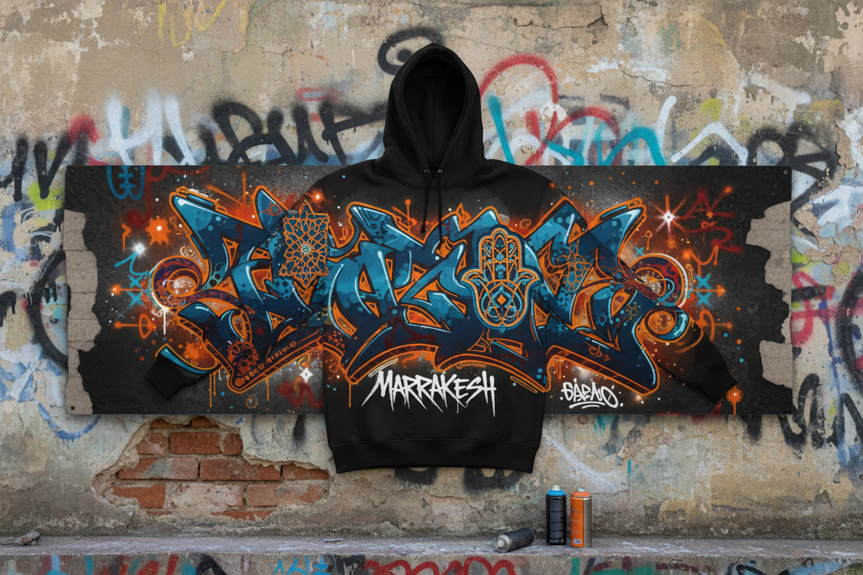 Artistic Hoodie Street Art Banner