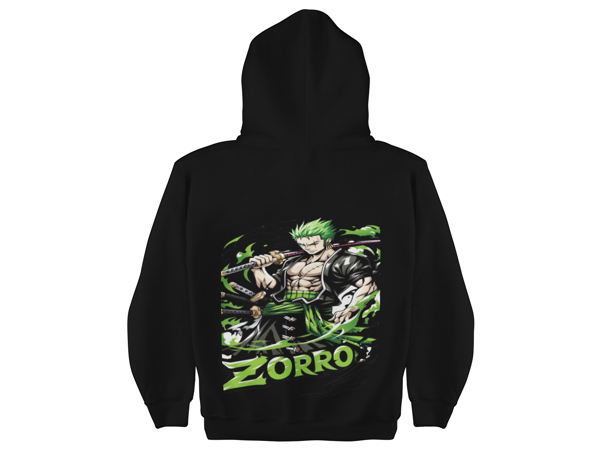 هودي زورو  – Hoodie Zoro One Piece تصميم أنمي فاخر