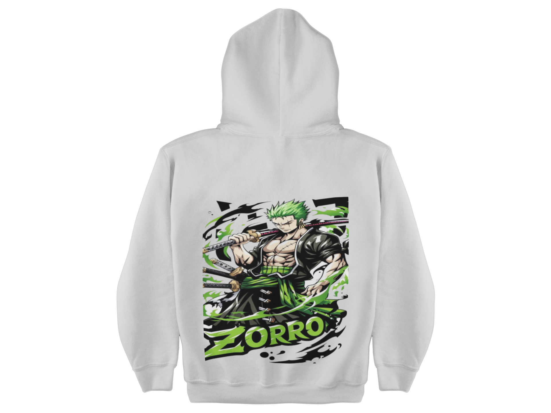 هودي زورو  – Hoodie Zoro One Piece تصميم أنمي فاخر