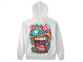Hoodie Streetwear Artistique – Design Œil & Visage Graffiti | Unisexe