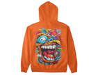 Hoodie Streetwear Artistique – Design Œil & Visage Graffiti | Unisexe